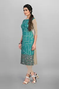 New Ethnic 4 You Women Crepe Straight Cut Kurti-thumb1