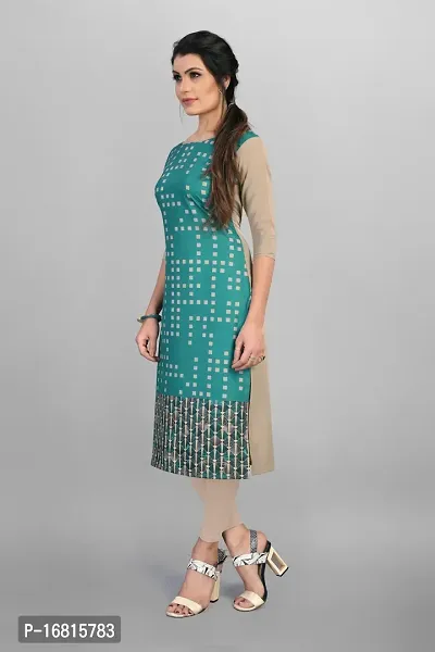 New Ethnic 4 You Women Crepe Straight Cut Kurti-thumb2