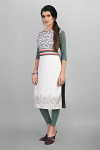 New Ethnic 4 You Women Crepe Straight Cut Kurti-thumb3