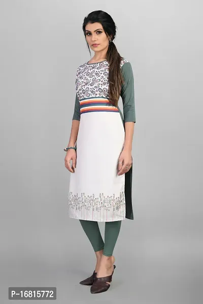 New Ethnic 4 You Women Crepe Straight Cut Kurti-thumb4