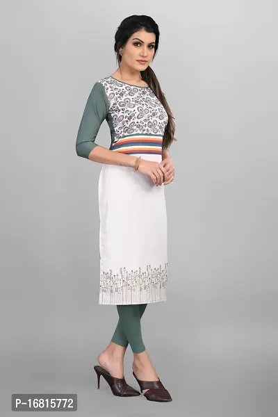 New Ethnic 4 You Women Crepe Straight Cut Kurti-thumb5