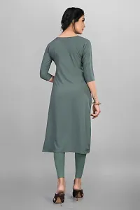 New Ethnic 4 You Women Crepe Straight Cut Kurti-thumb1