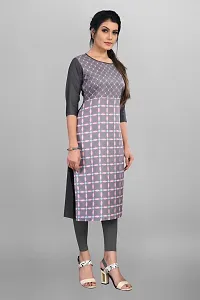 New Ethnic 4 You Women Crepe Straight Cut Kurti-thumb1