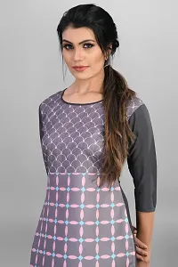 New Ethnic 4 You Women Crepe Straight Cut Kurti-thumb2