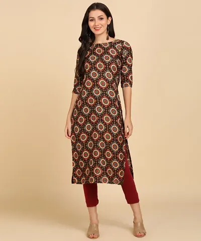 Women's A-line American crepe kurta