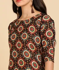 New Ethnic 4 You Womens Printed Full-Stitched Crepe Straight Kurti-thumb2