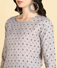 Women Printed Cotton Blend Straight Kurta-thumb4