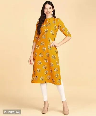 Women's printed Crepe Button kurti