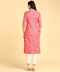 Women's printed Crepe Button kurti-thumb1