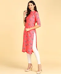 Women's printed Crepe Button kurti-thumb3