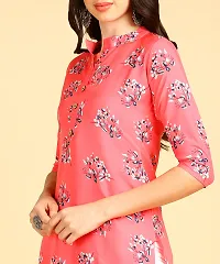 Women's printed Crepe Button kurti-thumb4