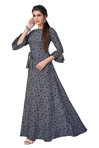 Womens Printed Crepe Anarkali Gown-thumb2