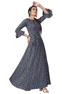 Womens Printed Crepe Anarkali Gown-thumb3