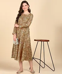 Womens Printed Cotton Round Kurti-thumb4