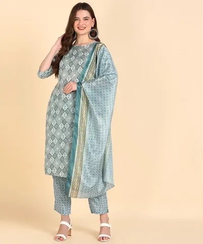 Hiva trendz Women Kurta, Pyjama Dupatta Set