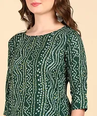 Womens Printed Cotton Straight kurti-thumb1