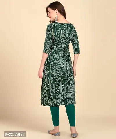 Womens Printed Cotton Straight kurti-thumb5