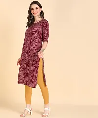 Womens Printed Cotton Straight kurti-thumb3