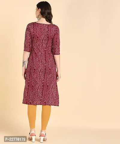 Womens Printed Cotton Straight kurti-thumb5