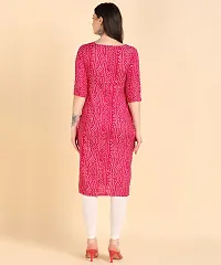 Womens Printed Cotton Straight kurti-thumb1