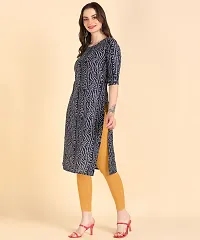 Women 's Printed Cotton Straight kurti-thumb1