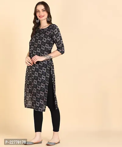 Womens Printed Cotton Straight kurti-thumb4