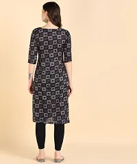 Womens Printed Cotton Straight kurti-thumb1