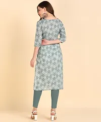 Womens Printed Cotton Straight kurti-thumb2