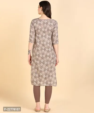 Womens Printed Cotton Straight kurti-thumb2