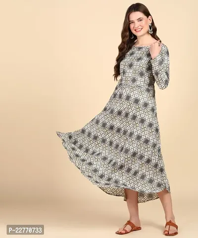 Womens Printed Cotton Round Kurti