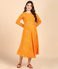 Womens Printed Cotton Round Kurti-thumb3