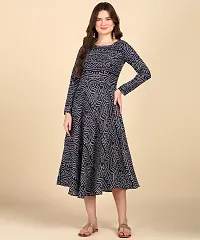 Womens Printed Cotton Round Kurti-thumb3