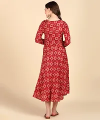 Womens Printed Cotton Round Kurti-thumb3