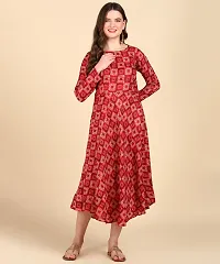 Womens Printed Cotton Round Kurti-thumb4