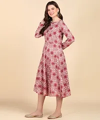 Womens Printed Cotton Round Kurti-thumb3