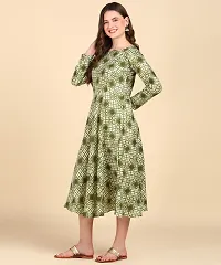 Womens Printed Cotton Round Kurti-thumb2