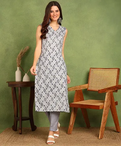 Women Blend Kurti Pant Set