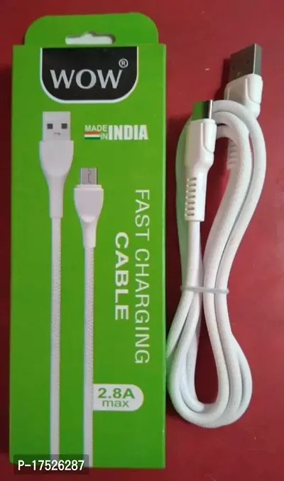 Premium Quality Fast Charging Data Cable, Compatible Dashwarp Data Sync, Support For All Type Devices-thumb0