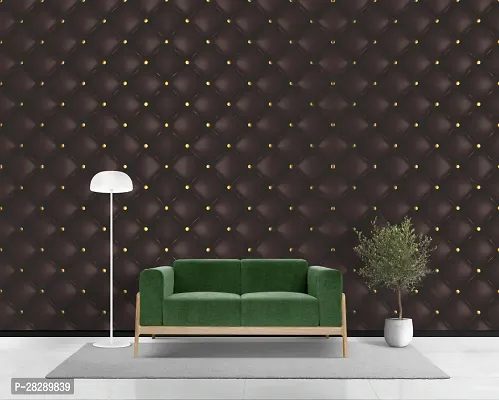 Checked Brown Wallpaper  (40 cm x 160 cm)-thumb2