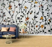 Floral  Botanical Multicolor Wallpaper  (40 cm x 160 cm)-thumb1