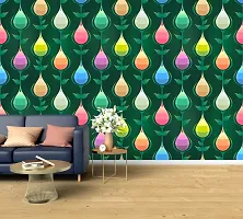 Botanical Multicolor Wallpaper  (40 cm x 160 cm)-thumb3