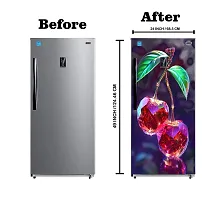 Self Adhesive Wallpaper Decorative Fridge Sticker (24x48 Inch)-thumb1