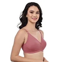 Stylish Multicoloured Cotton Solid Non Padded Bra For Women Pack Of 3-thumb3