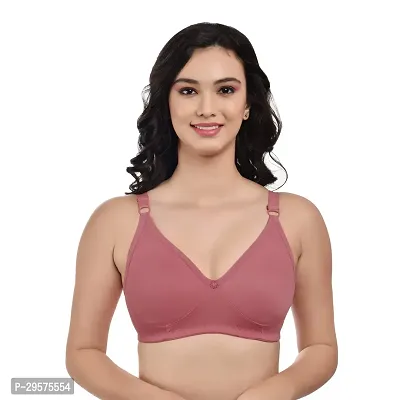 Stylish Multicoloured Cotton Solid Non Padded Bra For Women Pack Of 3-thumb2