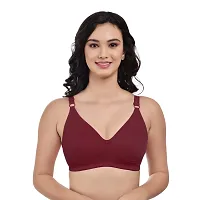 Stylish Multicoloured Cotton Solid Bras For Women Pack Of 3 Pack Of-thumb1