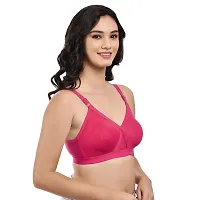 Stylish Multicoloured Hosiery Solid Non Padded Bra For Women Pack Of 3-thumb3