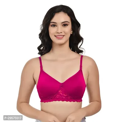 Stylish Multicoloured Cotton Solid Non Padded Bra For Women Pack Of 3-thumb2