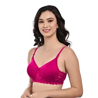 Stylish Multicoloured Cotton Solid Non Padded Bra For Women Pack Of 3-thumb3