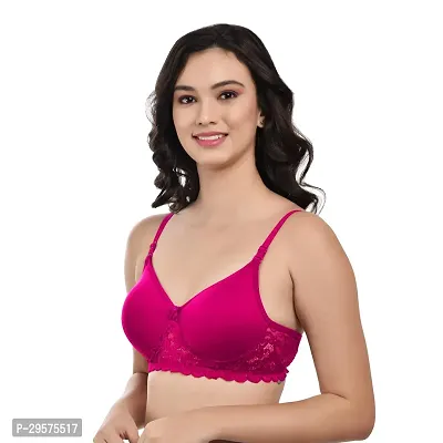 Stylish Multicoloured Cotton Solid Non Padded Bra For Women Pack Of 3-thumb5