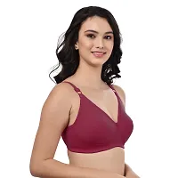 Stylish Multicoloured Cotton Solid Non Padded Bra For Women Pack Of 3-thumb3